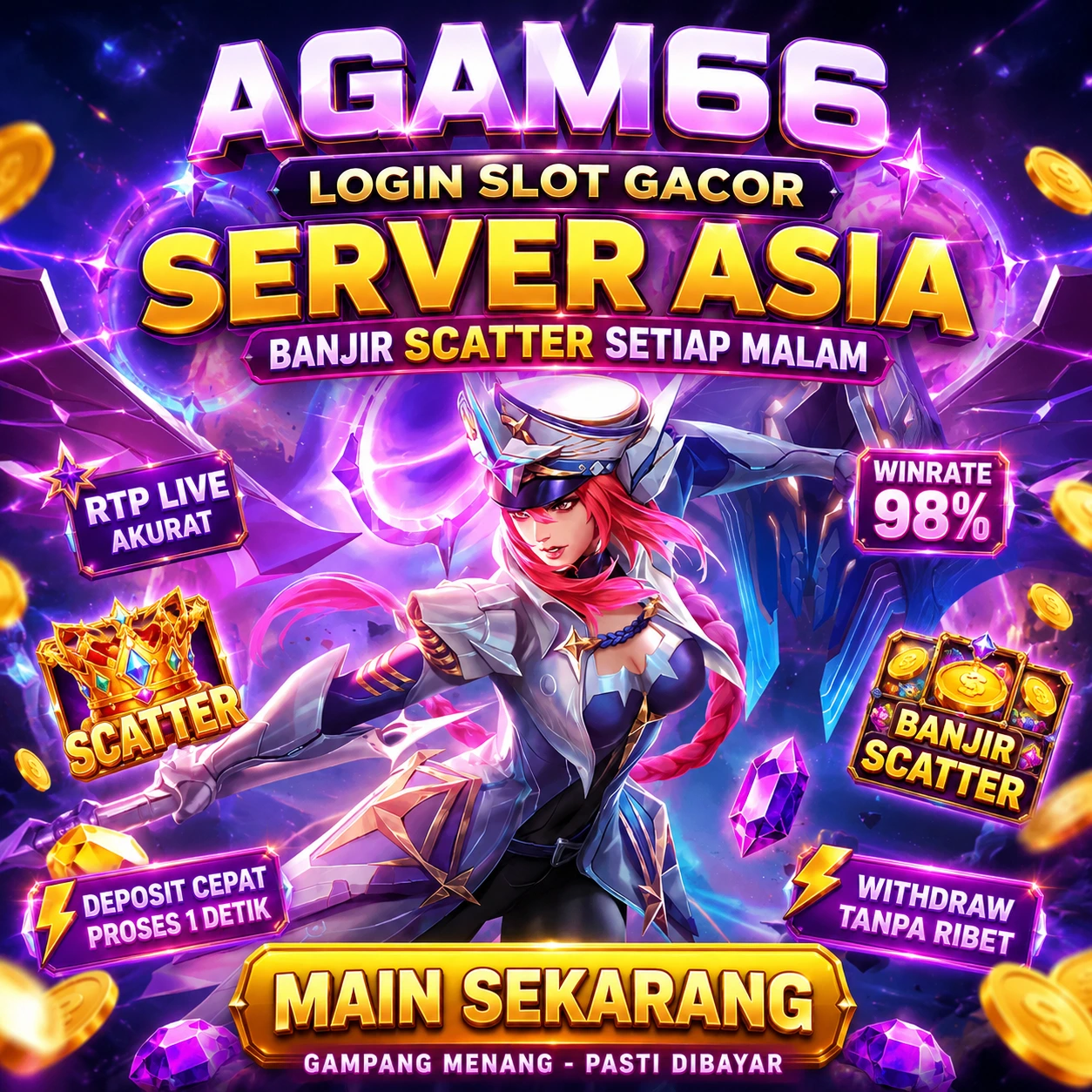 AGAM66 | Login Slot Gacor Server Asia Banjir Scatter Setiap Malam